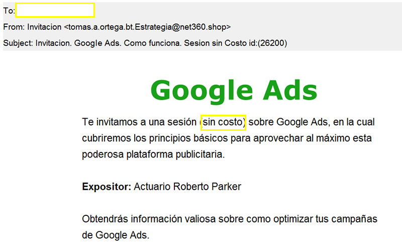 invitacion-curso-google-ads-gratis-scam-spam-mexico-06062023